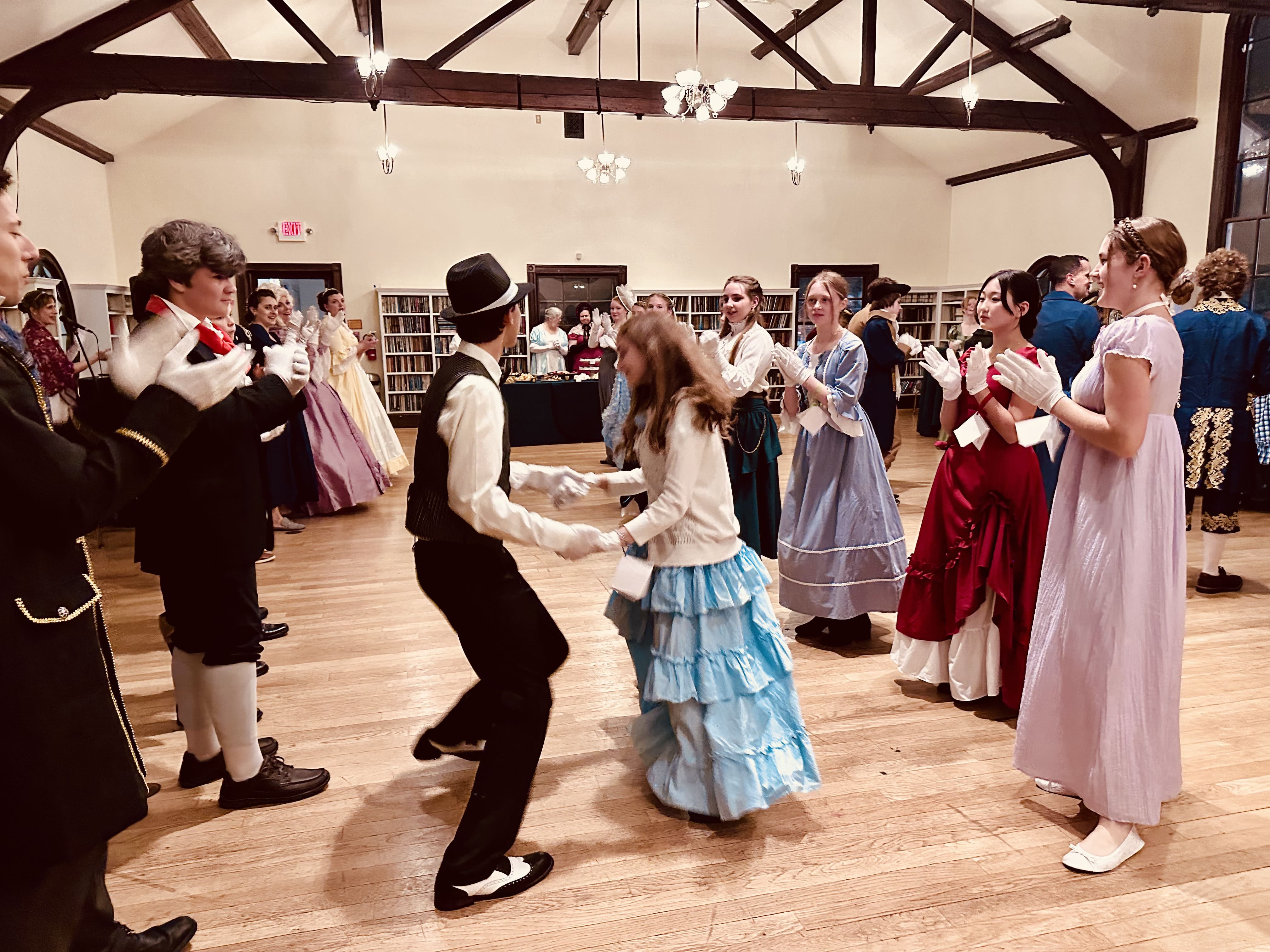 students at the historic ball